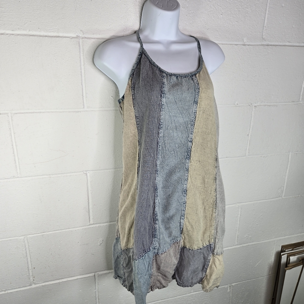 Vtg Sacred Threads Patchwork Hippie Boho Sundress - image 8